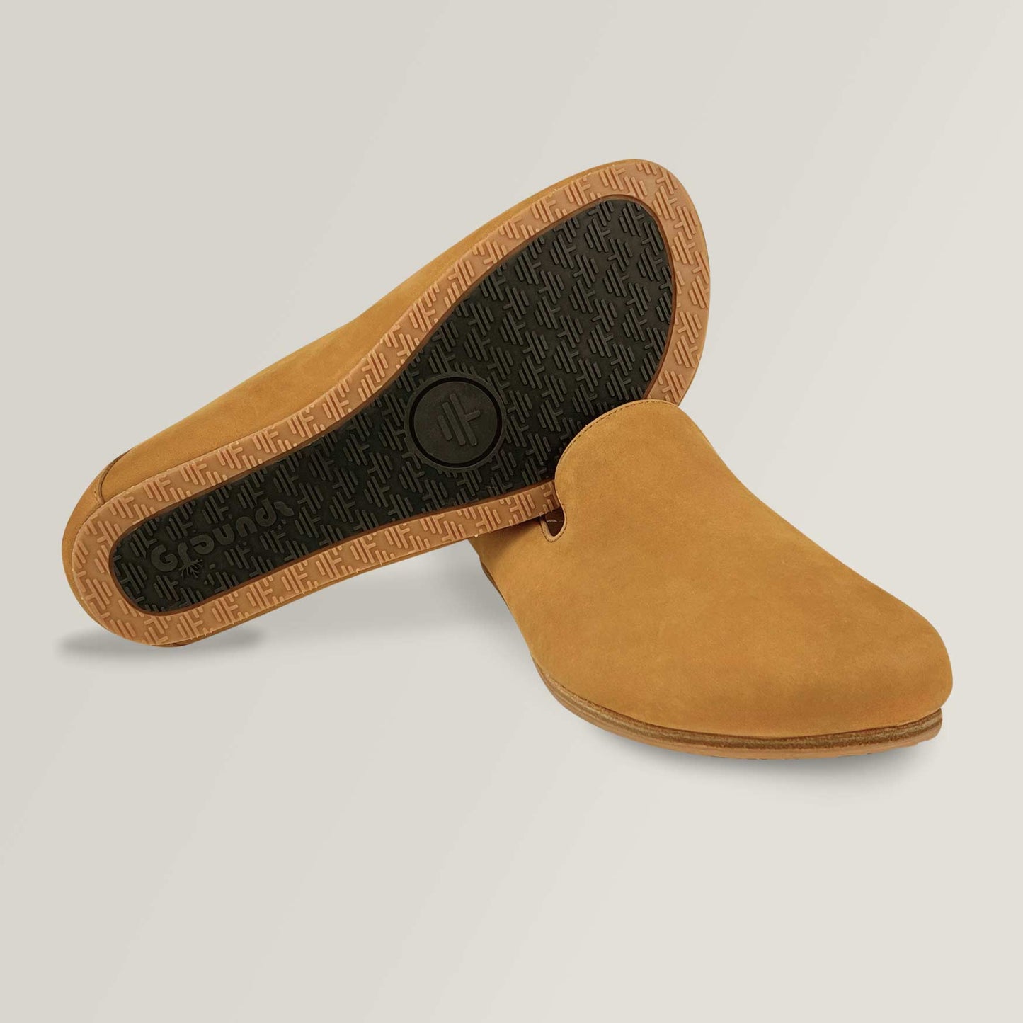 Cinnamon-carbon-mens-slip-on-grounding-shoes